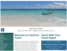 Tablet Screenshot of fairmonttravel.com